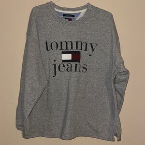 Tommy Jeans Gray Sweatshirt XL Y2K